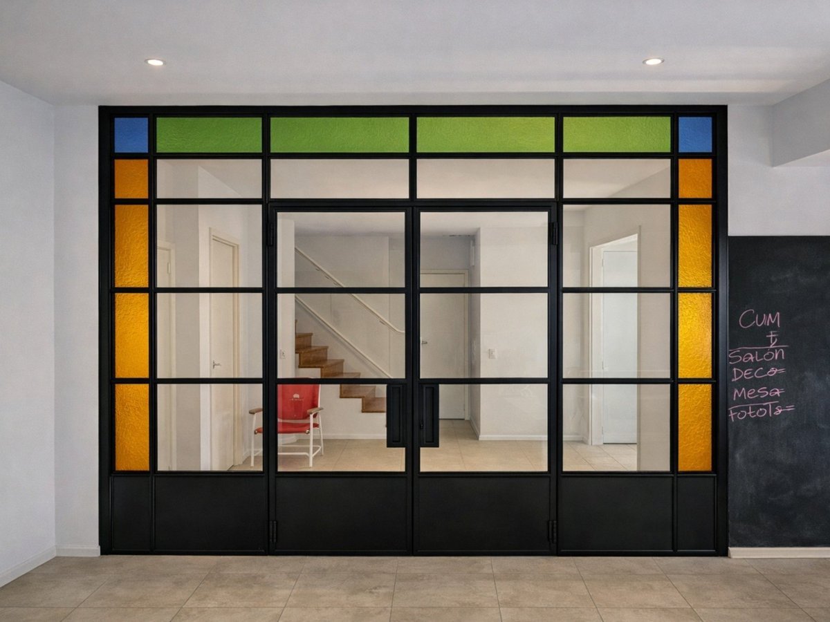 Cerramiento de hierro y vidrio: vista 2